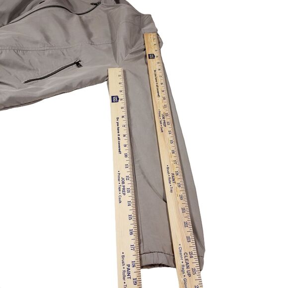 Vigoss Moto Jacket S Women Gray Double Asymmetric Zippers Pockets Lined Modal - Picture 4 of 11